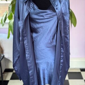 Princess Polly Two-Piece Satin Slip Dress Set Size 10